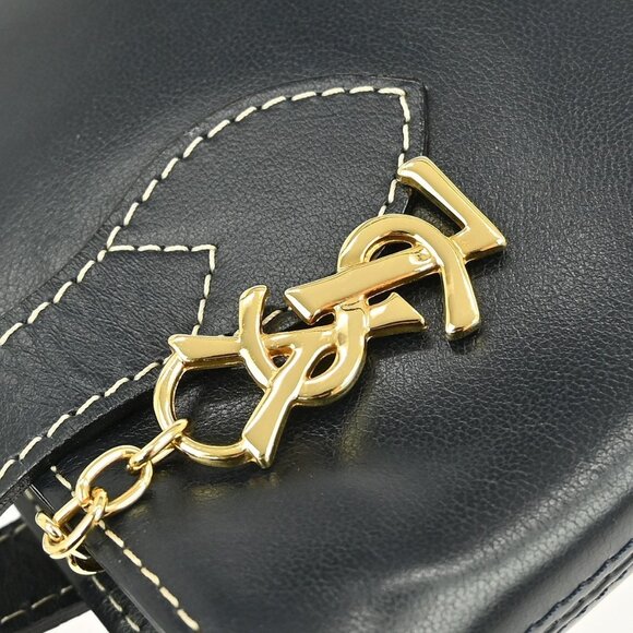 YVES SAINT LAURENT NAVY SHOULDER BAG NQ02521 BN02 - Picture 3 of 9